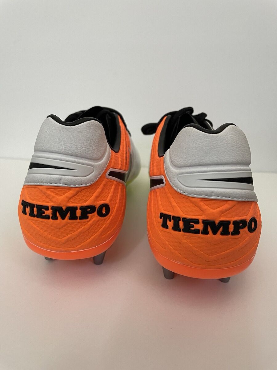 NIKE TIEMPO LEGEND VI SG PRO - WHITE/ORANGE ACC Soccer NIKE TIEMPO LEGEND VI SG PRO - WHITE/ORANGE ACC Soccer