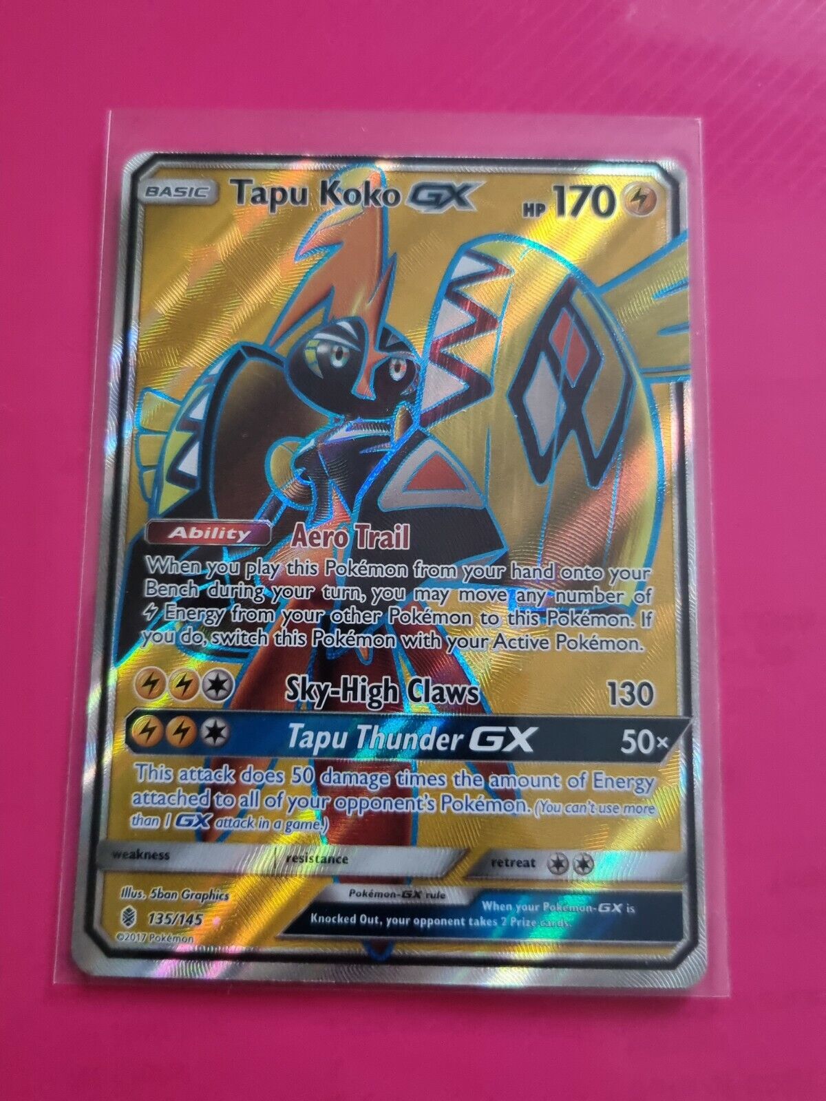 Mavin  Pokémon TCG Tapu Koko GX Sun & Moon: Guardians Rising 135