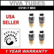 New Gain Matched Quad 4 pcs Psvane CV181-T MKII MK II Vacuum Tubes USA Seller