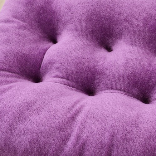 Cojín cuadrado de terciopelo cojín almohadillas de asiento de silla con lazos jardín comedor cocina alfombrilla - Imagen 14 de 38