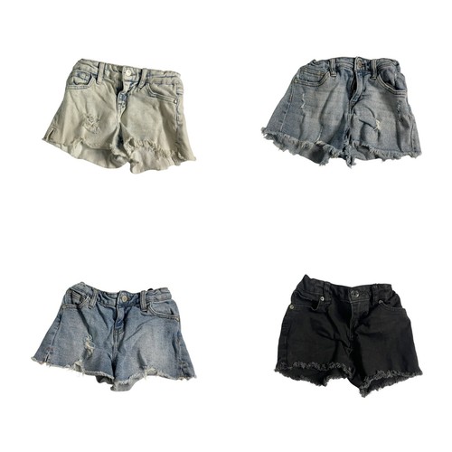 Art Class Blue Black Denim Shorts Size S 6 Lot of 4 Distressed Summer
