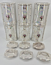 6 PIECE LUSTERWARE MADE IN GERMANY CANISTER SET LIDS