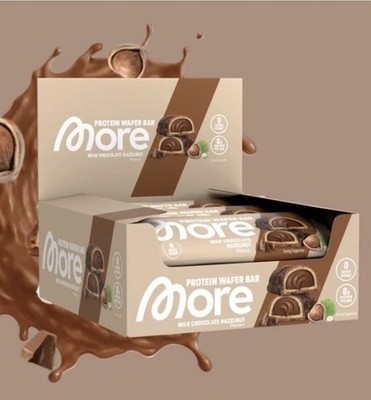 More Protein Wafer Bar Bueno Style Neu & OVP Milk Chocolate Hazelnut