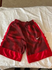Nike Dri-FIT Basketball Shorts Kids Large Red White Loose Fit Youth Large