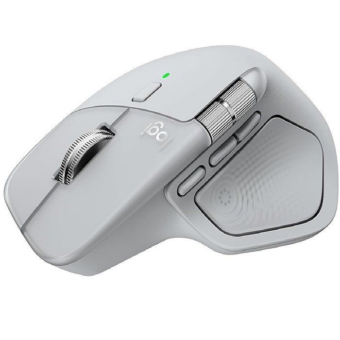 Logitech MX Master 4 Wireless Ergonomic Curved Optical Bluetooth/USB Pale Gray