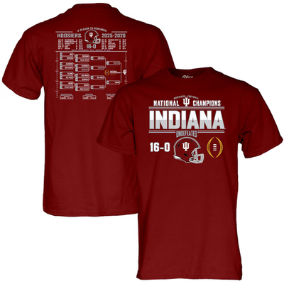 #ad Indiana Ho0siers College Football Play0ff 2025 National Champions Bracket T Shir $28.96