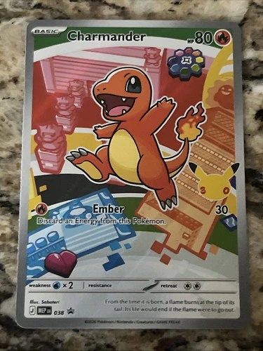 Charmander MEP 038 NM First Partner Illustration Rare Promo 30th Anniversary