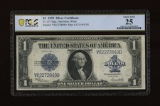 DBR 1923 $1 Silver Certificate Fr. 237 PCGS-B 25 Serial V62272849D