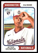 Jeter Downs 2023 Topps Heritage #84 Nationals MLB READ FREE SHIP AutographDen
