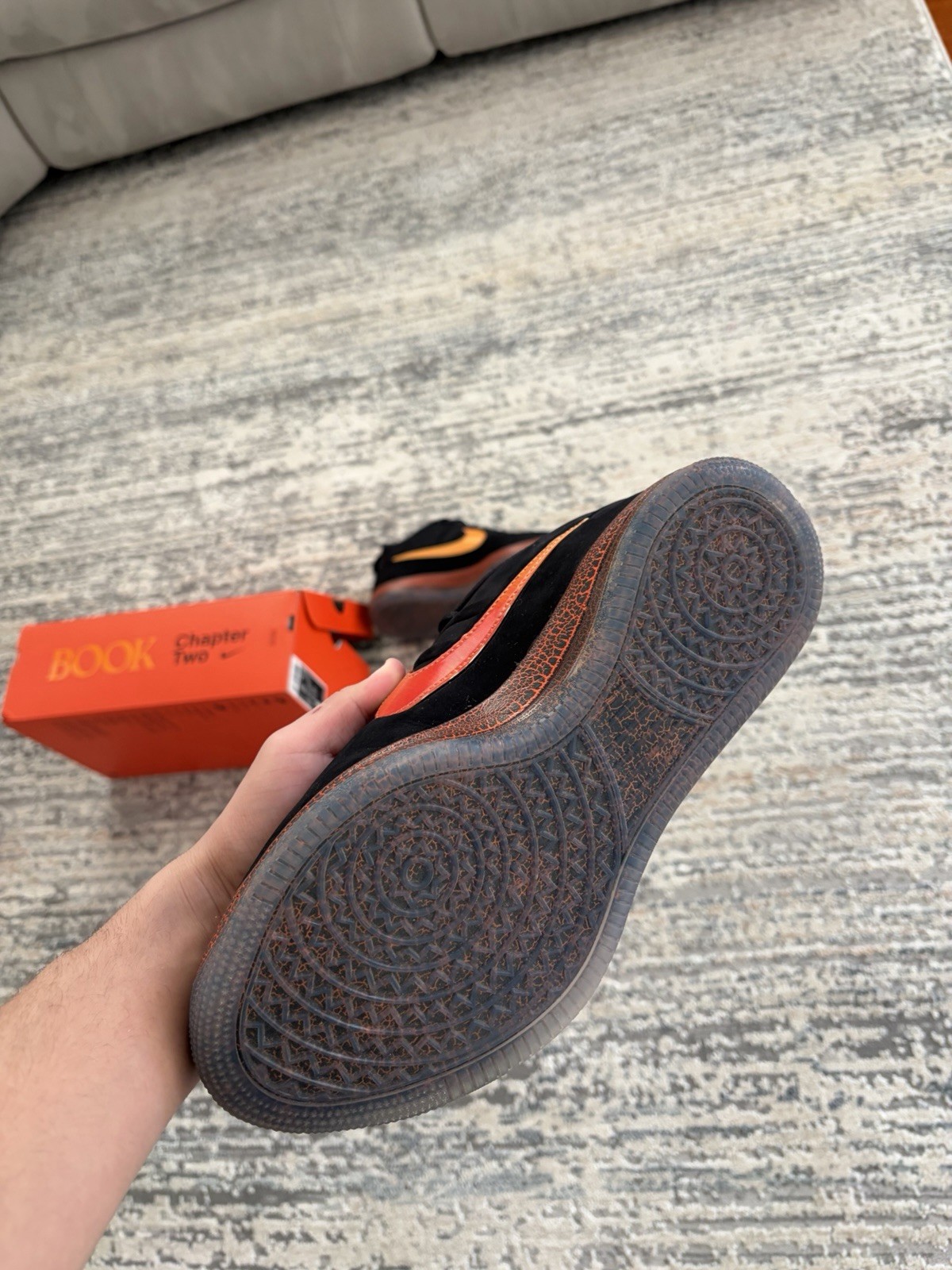 Nike Book 2 Rising Black Orange IB6687-001 Men's Athletic Sneakers 2025 thumbnail 5