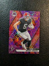 Drake London 2025 Panini Mosaic Purple Scope Prizm Falcons Exclusive SP #250 