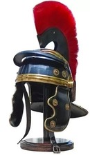 Roman Centurion Helmet - Large Gallic Helmet with Red Crest for Collectors