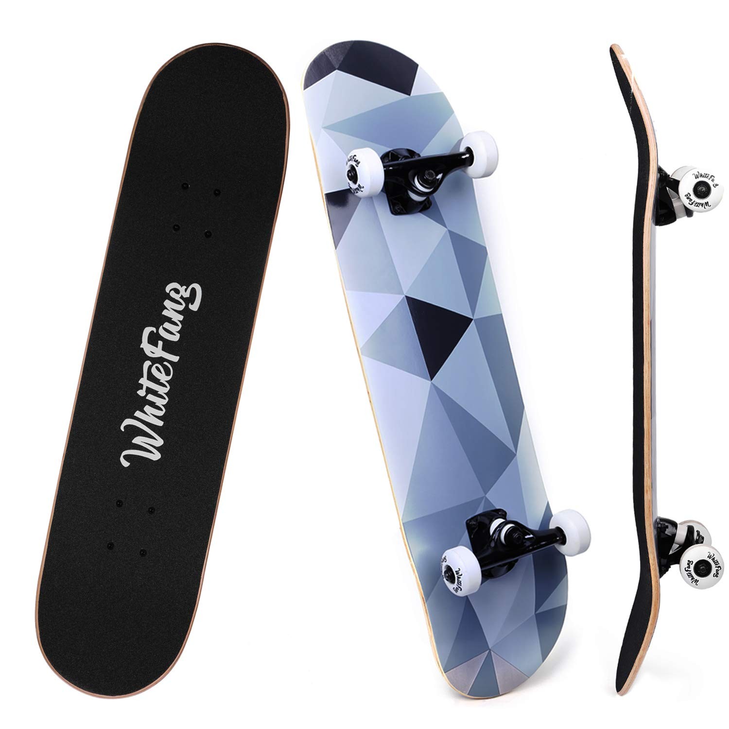 S, Complete Skateboard 31 X 7.88, 7 Layer Canadian Maple Dou