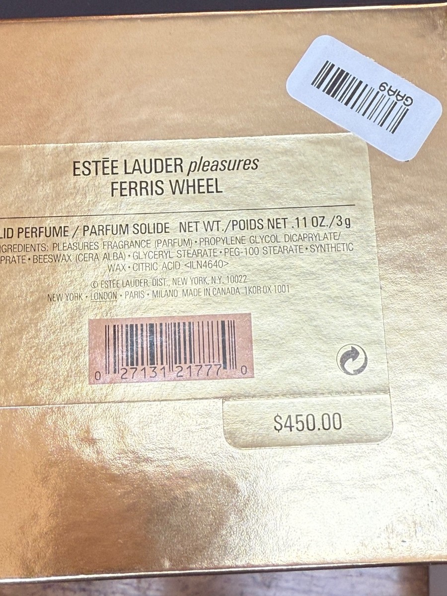 Estee Lauder Ferris Wheel 2000 Solid Perfume Compact In Both
