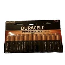 Duracell AA CopperTop 1.5V Alkaline Batteries 24 Pack guaranty 12 years in store