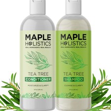 Tea Tree Shampoo and Conditioner Set - Sulfate Free Clarifying Shampoo and Co...