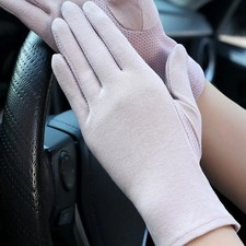 Cotton Touch Screen Riding Gloves Five Fingers Gloves Summer Sunscreen Gloves So