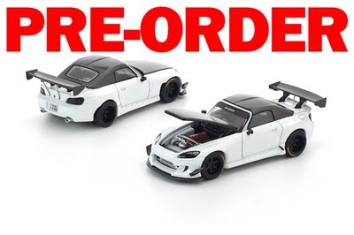 (Pre-order) POP RACE 1/64 PANDEM S2000 SOFTTOP WHITE TOOLING Diecast Model Car