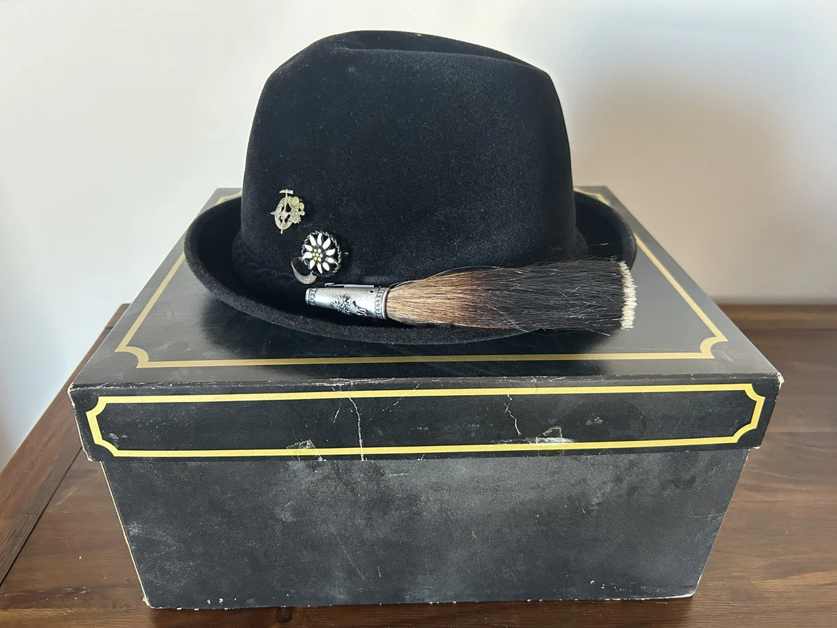 Churchill Ltd. Beaver Felt Hat 7 1/2 (Nieman-Marcus) Feather Western Vintage Churchill Men main image 3