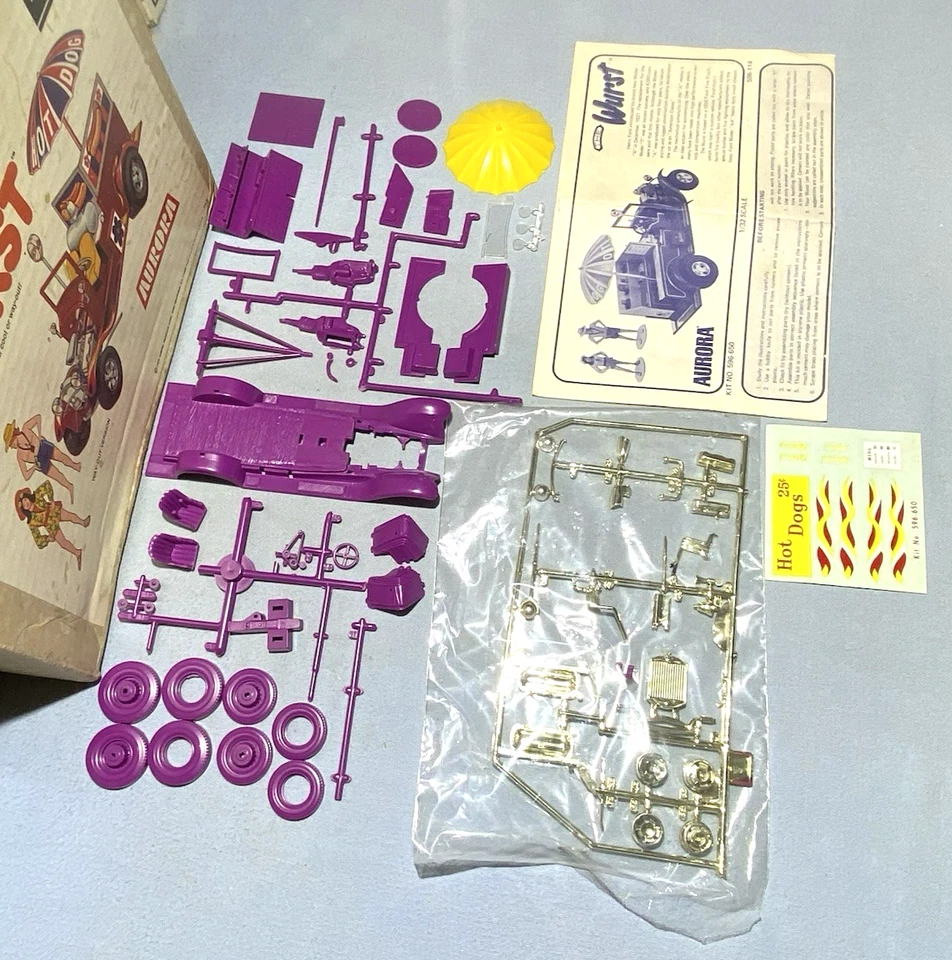 AURORA 1930 FORD "The WURST" #596-650 c1974 1/32 ORIGINAL MODEL CLUB UNBUILT KIT - Image 3 of 4