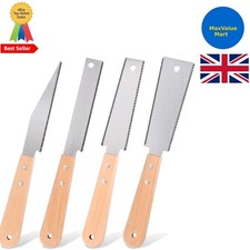 Tahbarshi 4 Stück Japanische Zugsäge kleine Handsägen Bündigschnittsäge Zweikantensägen