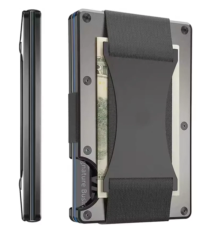 The Ridge Style Titanium Wallet with Money Clip or Cash Strap - RFID Blocking - Image 4 of 4