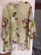 citron santa monica xl Buterfly Silk Top