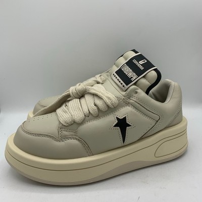 Converse x Rick Owens DRKSHDW TURBOWPN Low Shoes Mens Size 6.5/Womens 8 Pelican
