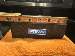Fowler Granite Surface Plate 6x6x2 in Gray