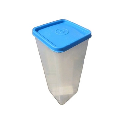 Tupperware Velveeta Cheese Keeper Container w/Lid & Tray, Blue 1697-5