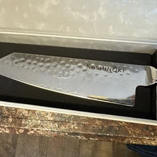 DAMASCUS KITCHEN KNIFE, KASHINOKI, NEW