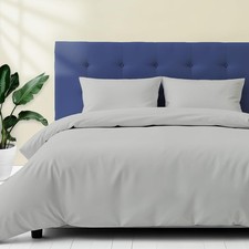 Egyptian Cotton Queen Size Duvet Cover Set - Premium 600 Thread Count Egyptia...