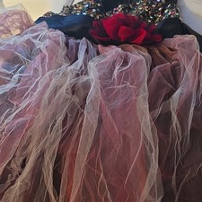 Kid's Dream Girls' Sequin Tulle Tutu Dress with Flower Accent, Party Formal