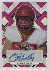 2022 Leaf Metal Draft Portrait Pink Prismatic 12/20 Charlie Kolar Auto 2u3