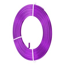 1-Pack 3mm Wide x 16.4ft/5m Bendable Flat Aluminum Wire Purple 