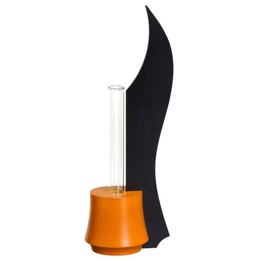 Table Decoration Vase Anthracite Orange Bxhxt 9x25x6, 5cm New Fensterdekoratio