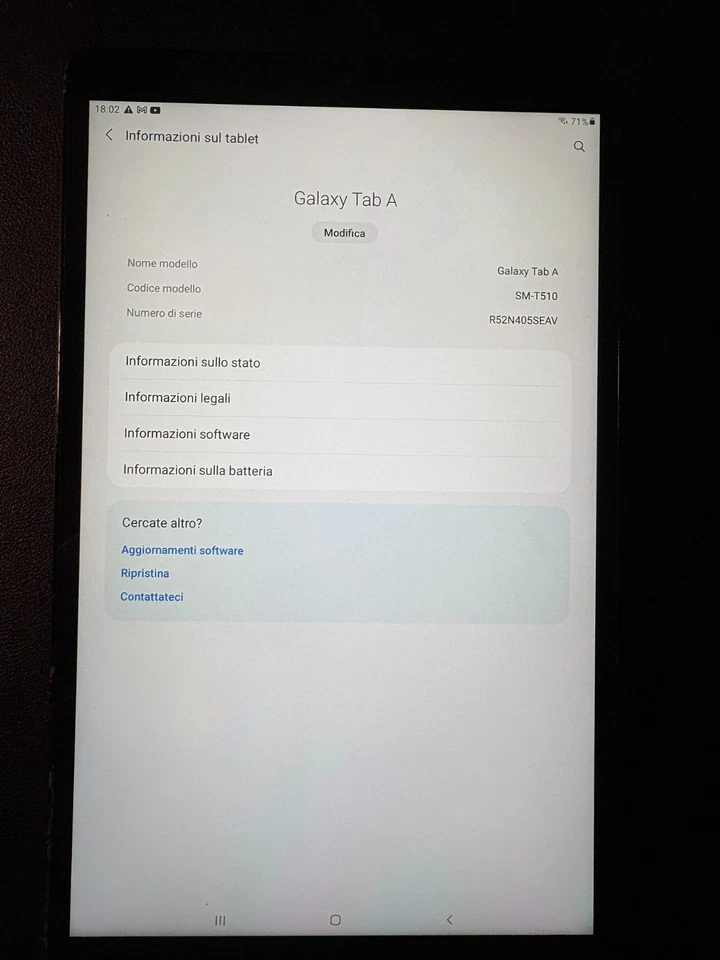 Samsung Galaxy Tab A 10.1” (2019), modello SM-T510, 32GB, Black - Immagine 4 di 4
