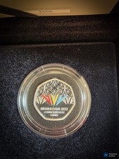 2022 Birmingham Commonwealth Games Silver Proof 50p with box.