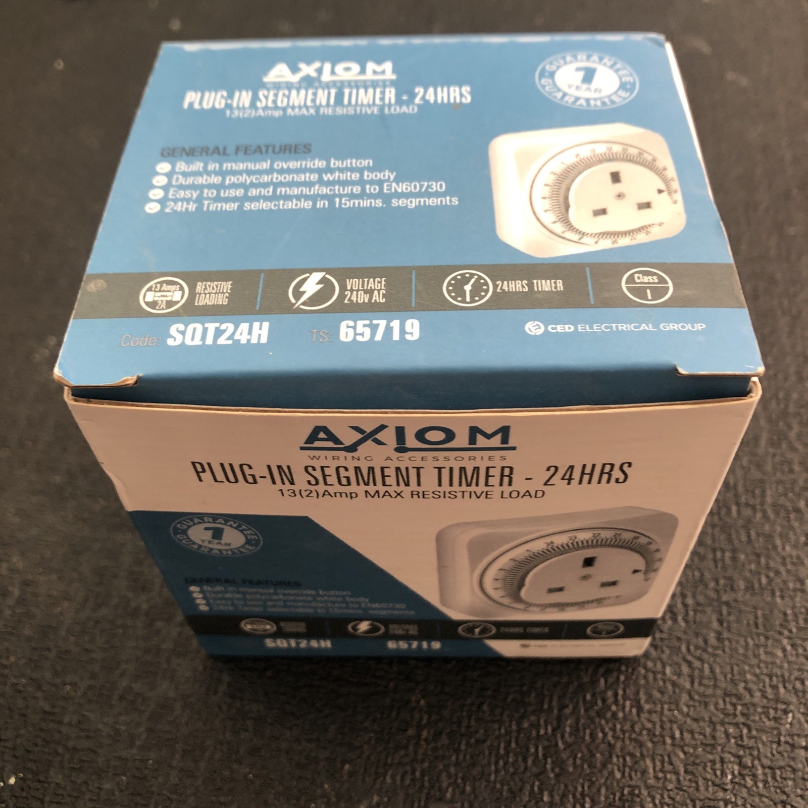 Plug-in segment Timer UK Plug axiom dial set
