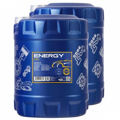 20 (2x10) Liter MANNOL SAE 5W-30 ENERGY Motoröl VW 502.00 505.00 MB229.3