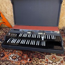 Vintage 1960s Vox Super Continental Italian Black Red Organ w Legs Case Complete