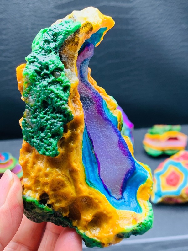 Natural Gobi jade agate raw stone collection mineral specimen gift crystal 267g