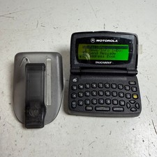 Vintage Motorola Talkabout Black QWERTY Keyboard Backlit LCD Two-Way Pager