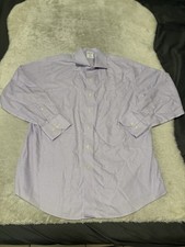Brooks Brothers Regent Mens Purple Button Down Size Size 16 2/3 Non Iron Dress