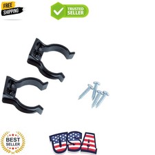 Black Universal Mounting Brackets for D-Cell Flashlight, 2 pk