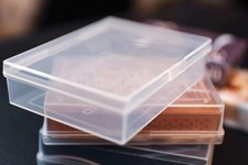 PCD 6-Pack Clear Plastic Playing Card Storage Boxes 2.59 x 0.78 x 3.66 inches