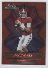 2021 Wild Card Alumination Red Mac Jones #ABC-3 Rookie RC mp7. rookie card picture