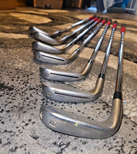 TaylorMade P790 Right-Handed 7pc Iron Set Steel Shafts Silver/Black/Red