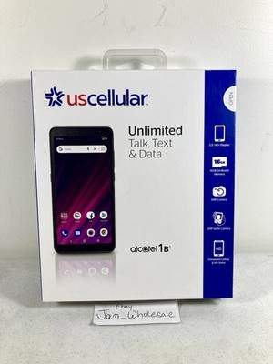 Locked To US Cellular Alcatel 1B 16GB 5MP Black Prepaid Smartphone NEW SEALED!