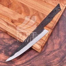 13’' Handmade 1095 Steel Blank Blade–Custom chef Knife Razor kitchen Edge EDC